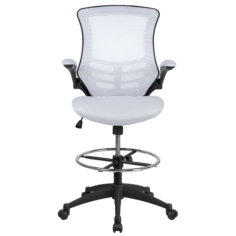 Flash Furniture Mid-Back Mesh Ergonomic Drafting Office Chair