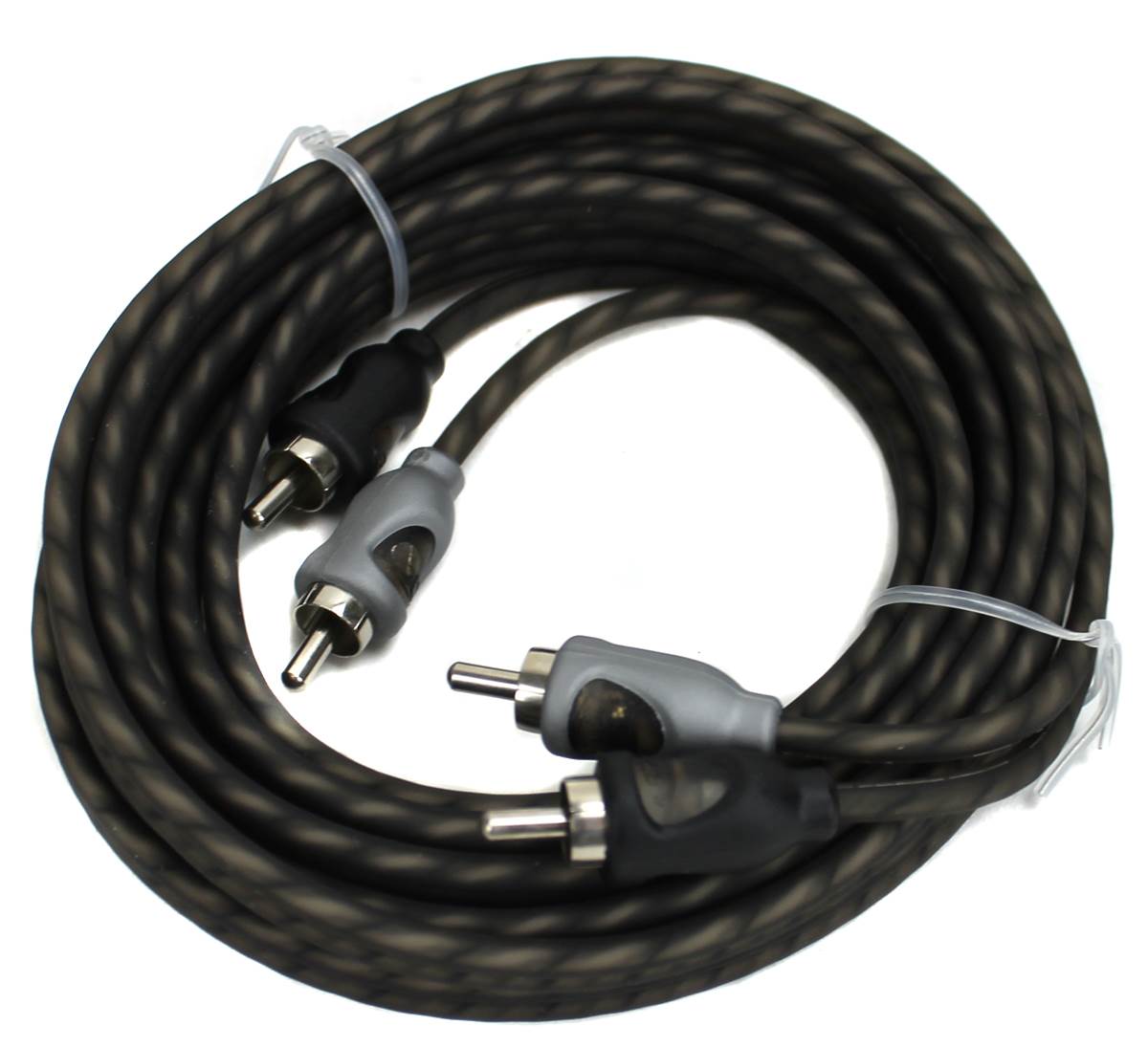 (2) Rockford Fosgate RFI-20 RFI20 20 Foot Twisted Pair OFC Car Audio RCA Cables