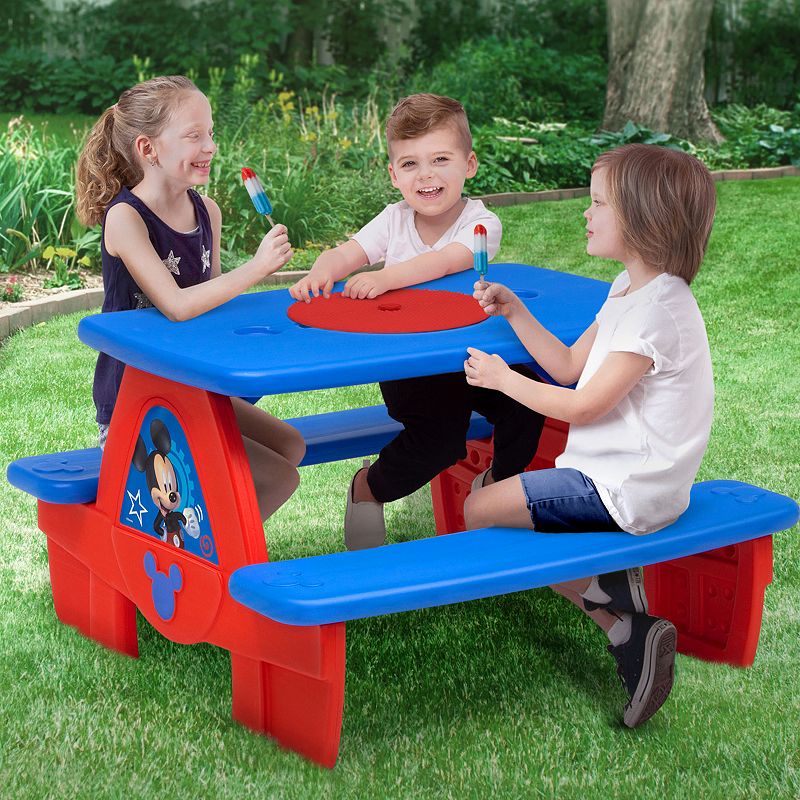 Disney's Mickey Mouse Picnic Table with Umbrella by Delta Children