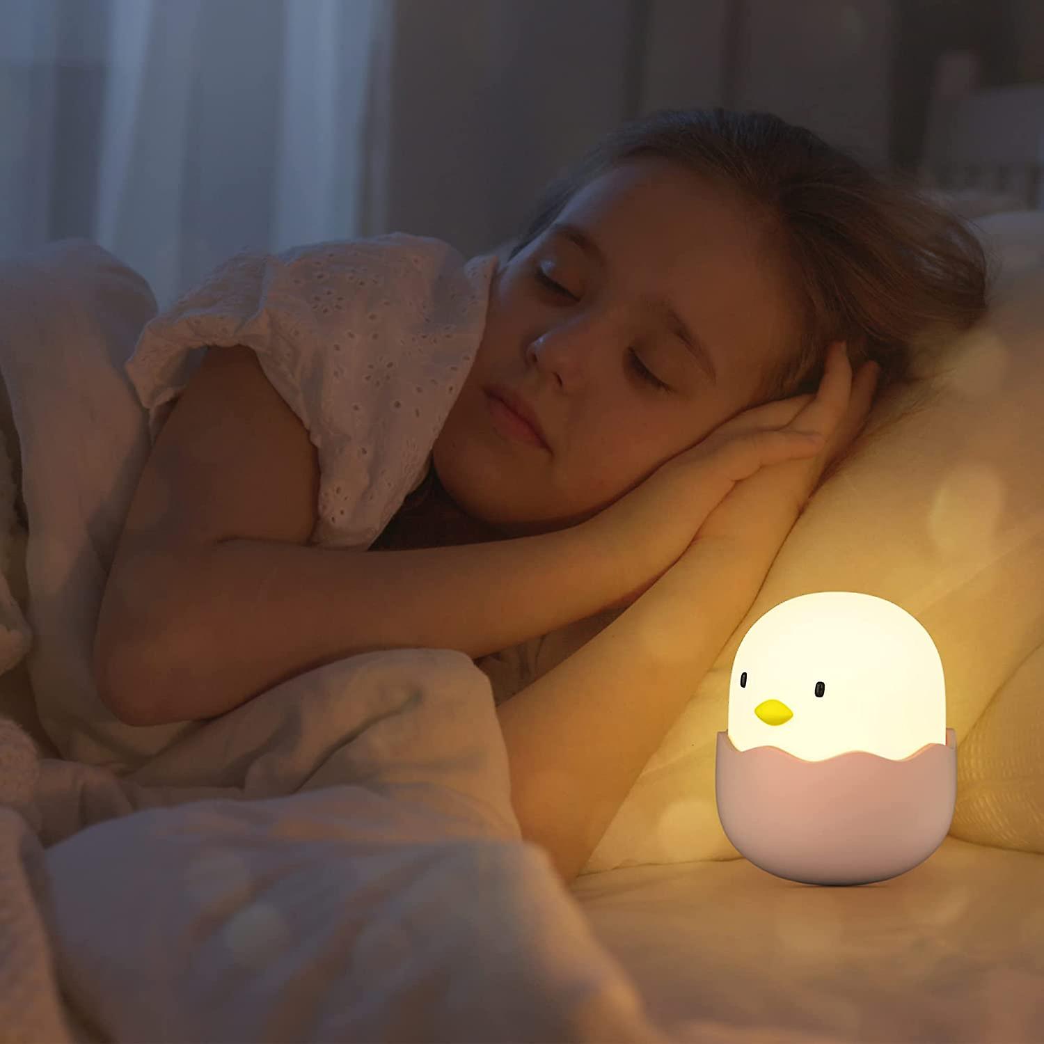 Baicccf Cute Night Light For Kids， Kawaii Chacochick Silicone Squishy Nursery Night Light For Baby Girls Boys Gift， Portable Rechargeable Led Lamp Wit