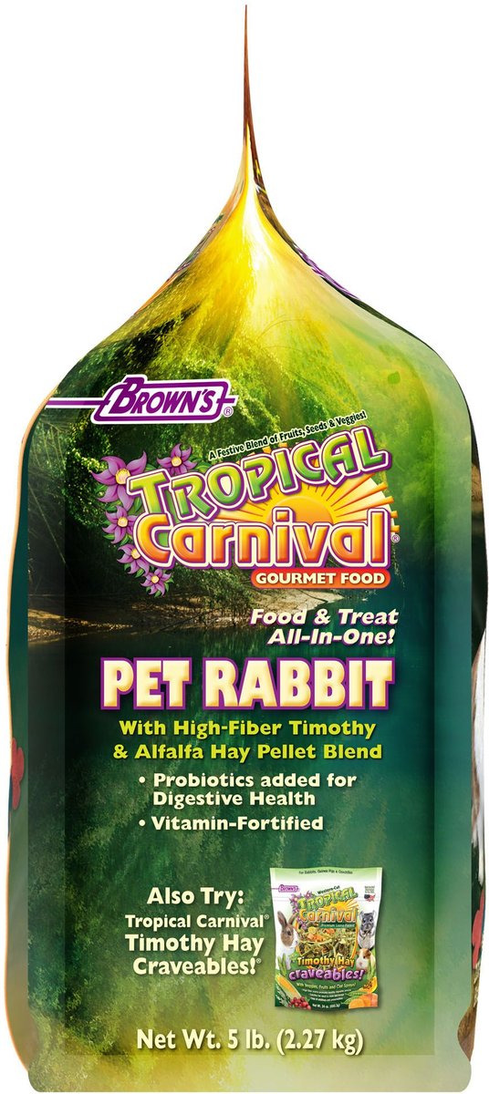 Brown's Tropical Carnival Gourmet Rabbit Food