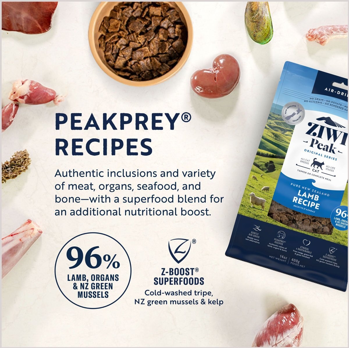 Ziwi Peak Air-Dried Lamb Recipe Cat Food