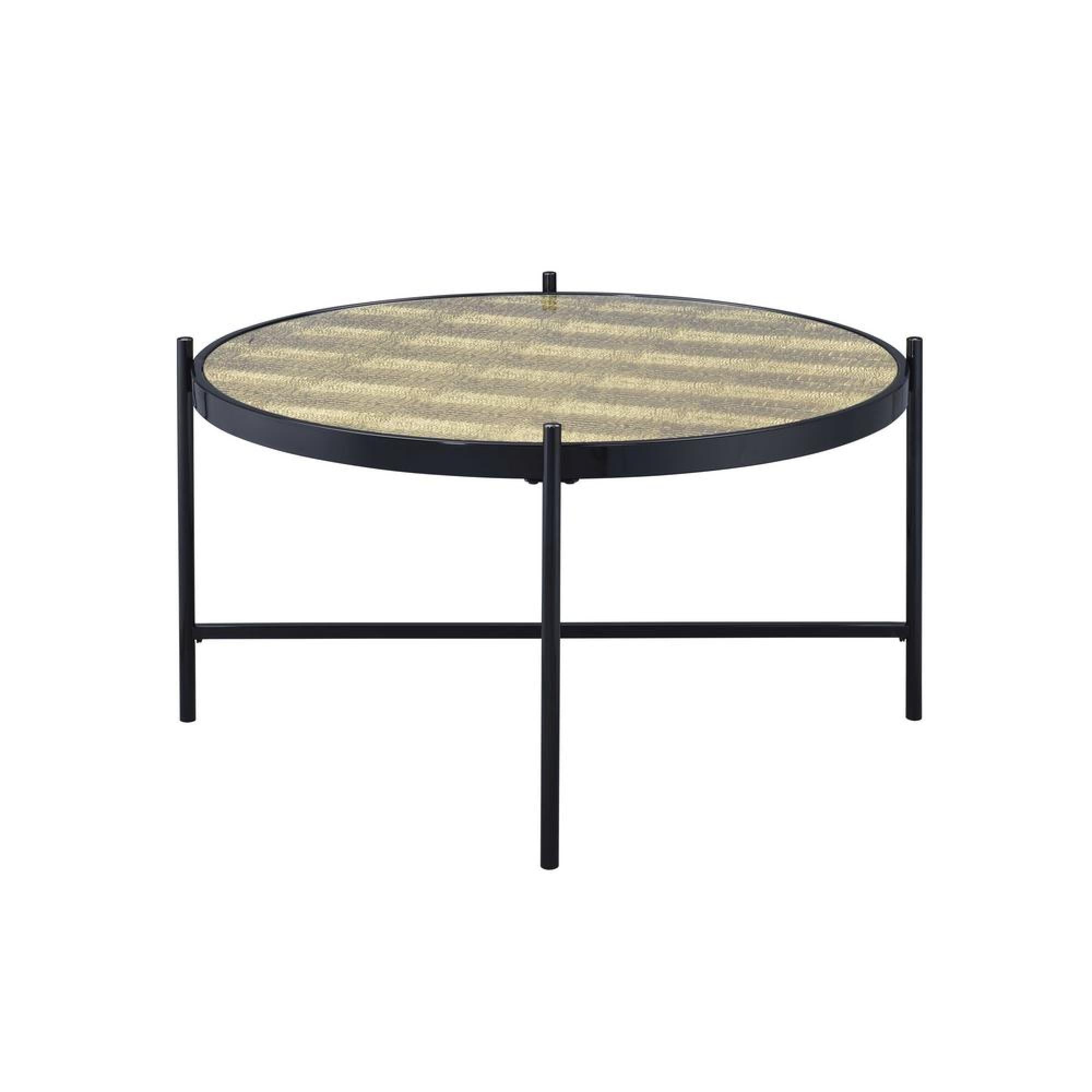 ACME Furniture Bage Ii Coffee Table in Black & Glass