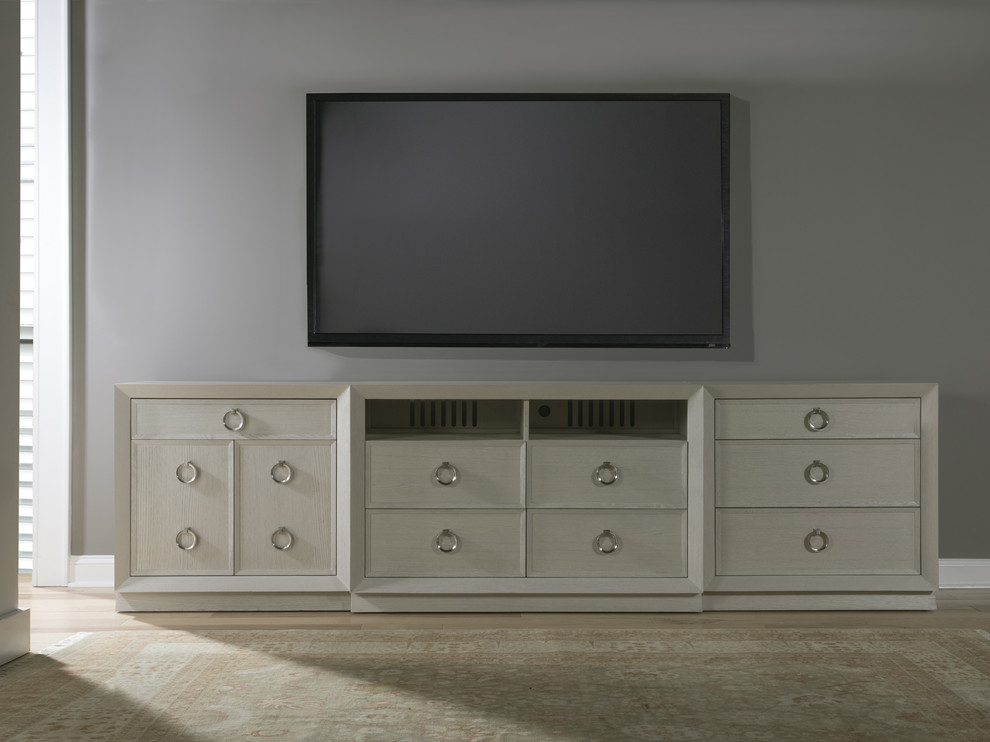 Zeitgeist White Drawer Hall Chest   Transitional   Accent Chests And Cabinets   by HedgeApple  Houzz