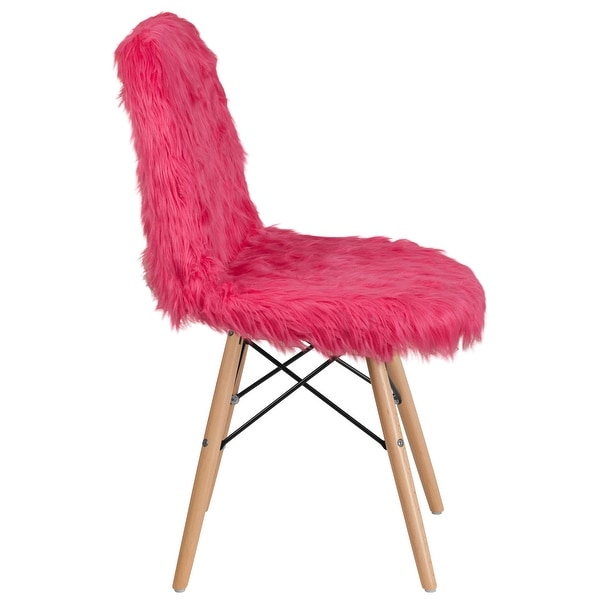 4Pk Shaggy Dog Accent Chair - Dorm Chair