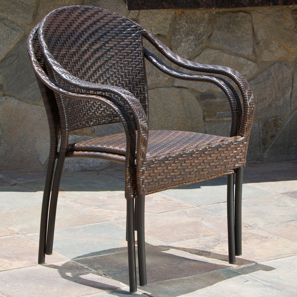 Rancho Outdoor Wicker Chair (Set of 2)