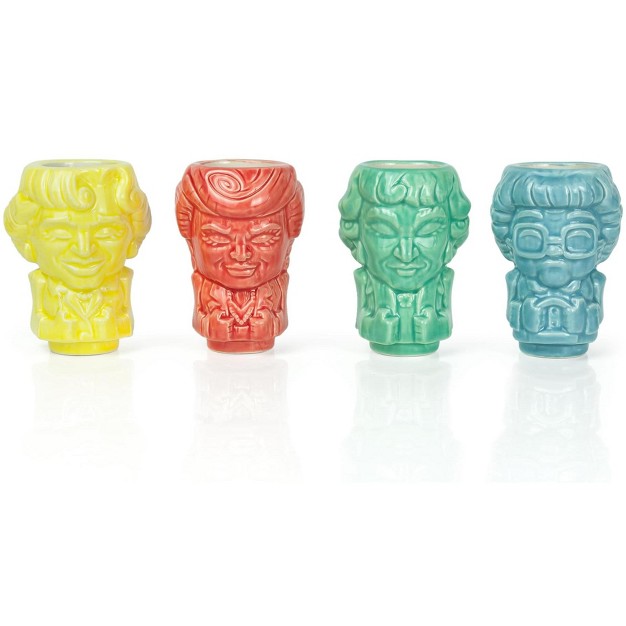 Beeline Creative Geeki Tikis The Golden Girls Ceramic Mini Muglets Set Of 4