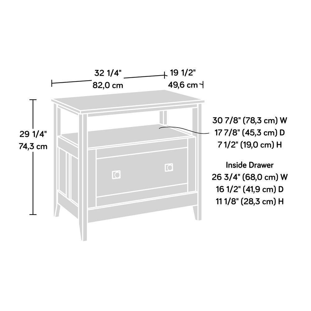 SAUDER August Hill Mystic Oak Decorative Lateral File Cabinet 430759