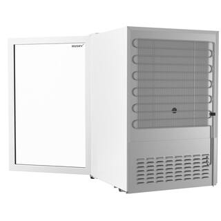 Husky 4.6 Cu. ft. 158-Can Quiet XL Glass Door Freestanding Beverage Refrigerator with Reversible Door without Freezer(White) OSFG024-WXL