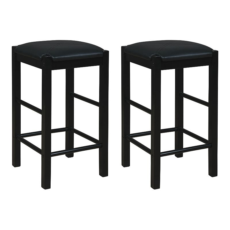 Linon Lancer Counter Stool 2-piece Set