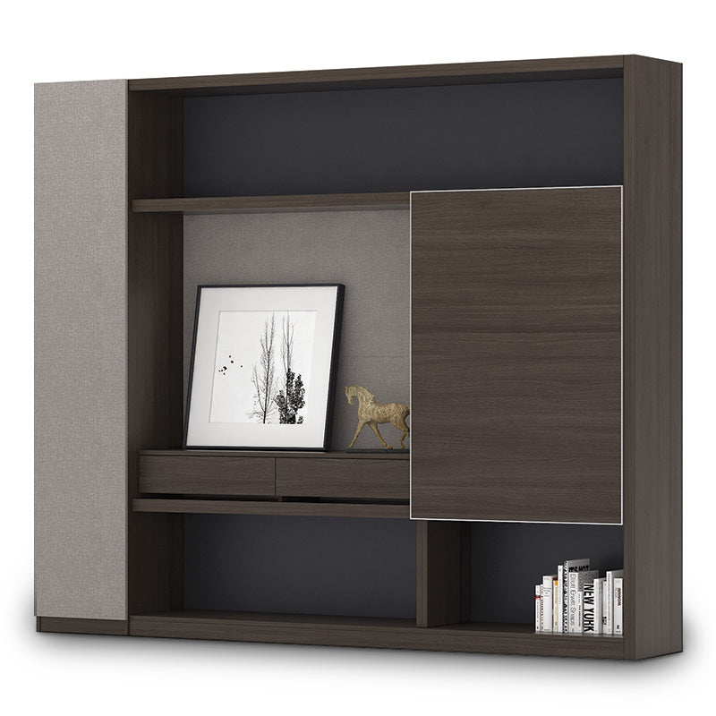 Carter Display Cabinet 2.4M - Coffee & Grey