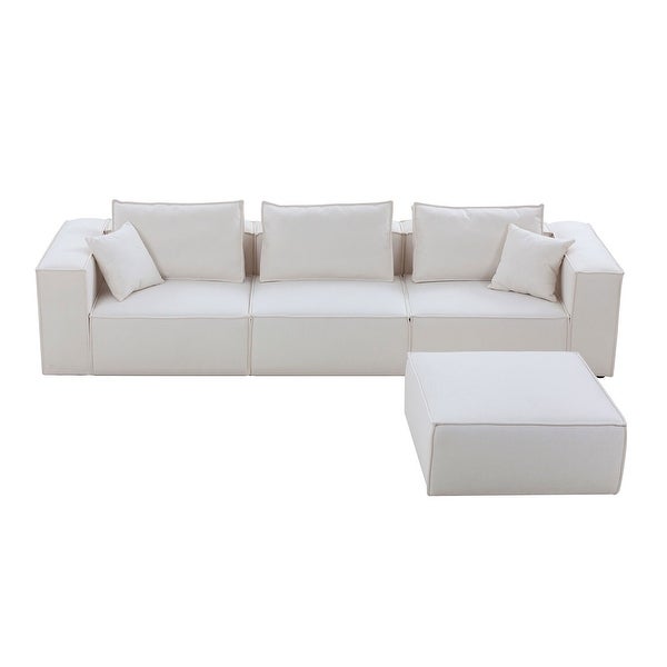 Williamspace Modern Upholstered Sectional Sofa for Living Room