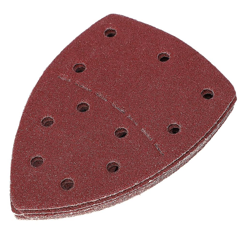 60pcs Mouse Sandpaper Separate Palm Abrasive Paper Sanding Sheets 140x140x100mm 11 Holes40 Grit