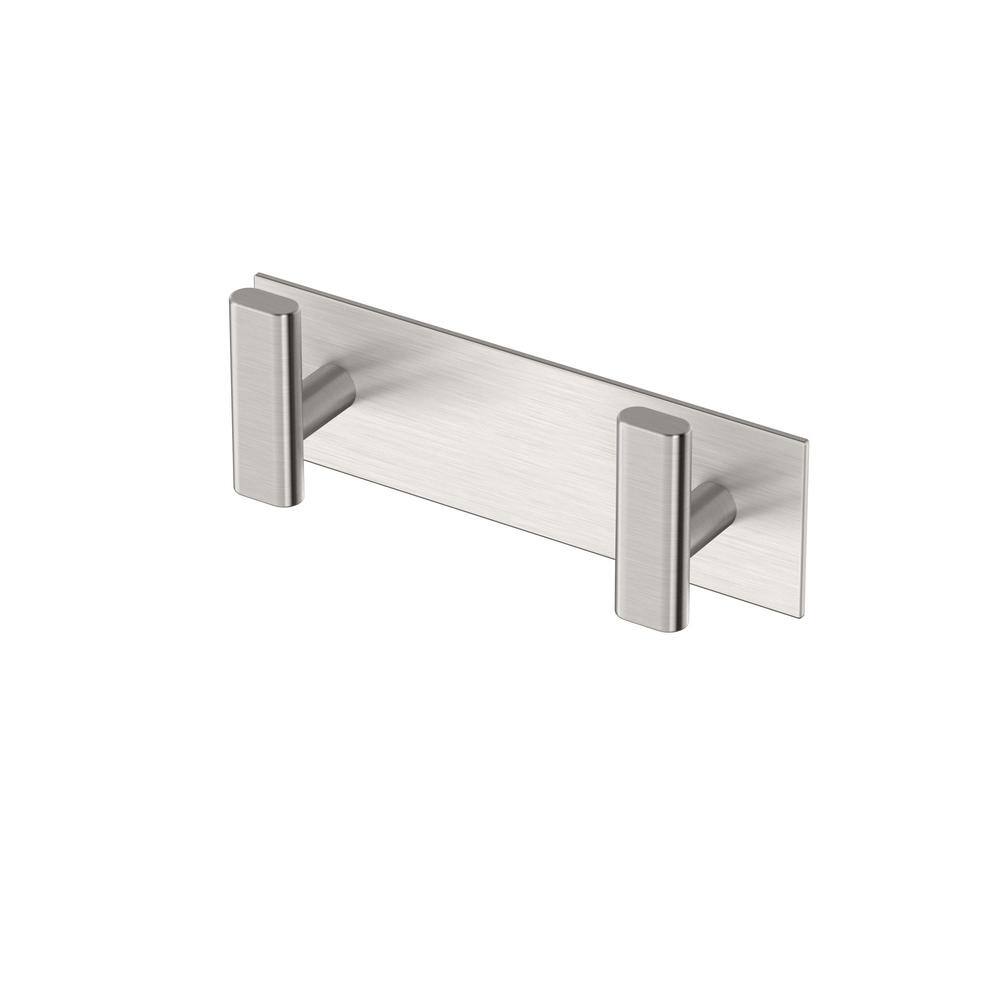 Gatco Elevate All Modern Decor Double Robe Hook in Satin Nickel 1283SN