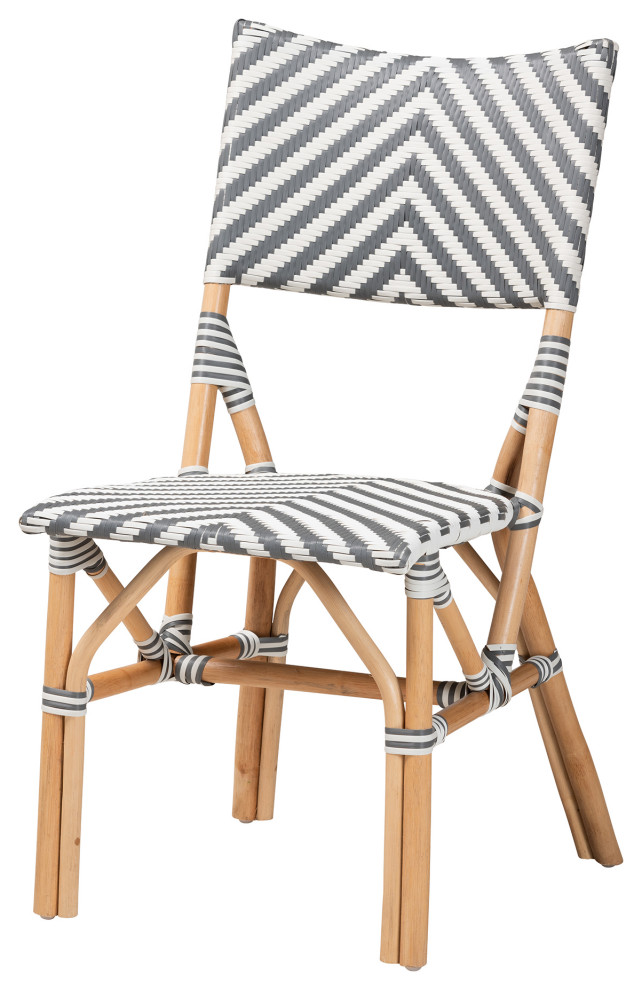 Roxana Rattan Bistro Chair   Tropical   Dining Chairs   by Baxton Studio  Houzz