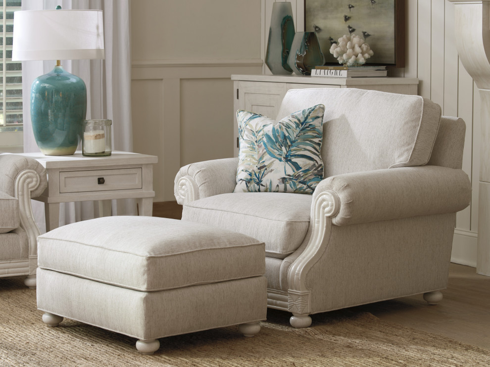 Coral Gables Ottoman   Traditional   Footstools And Ottomans   by Lexington Home Brands  Houzz