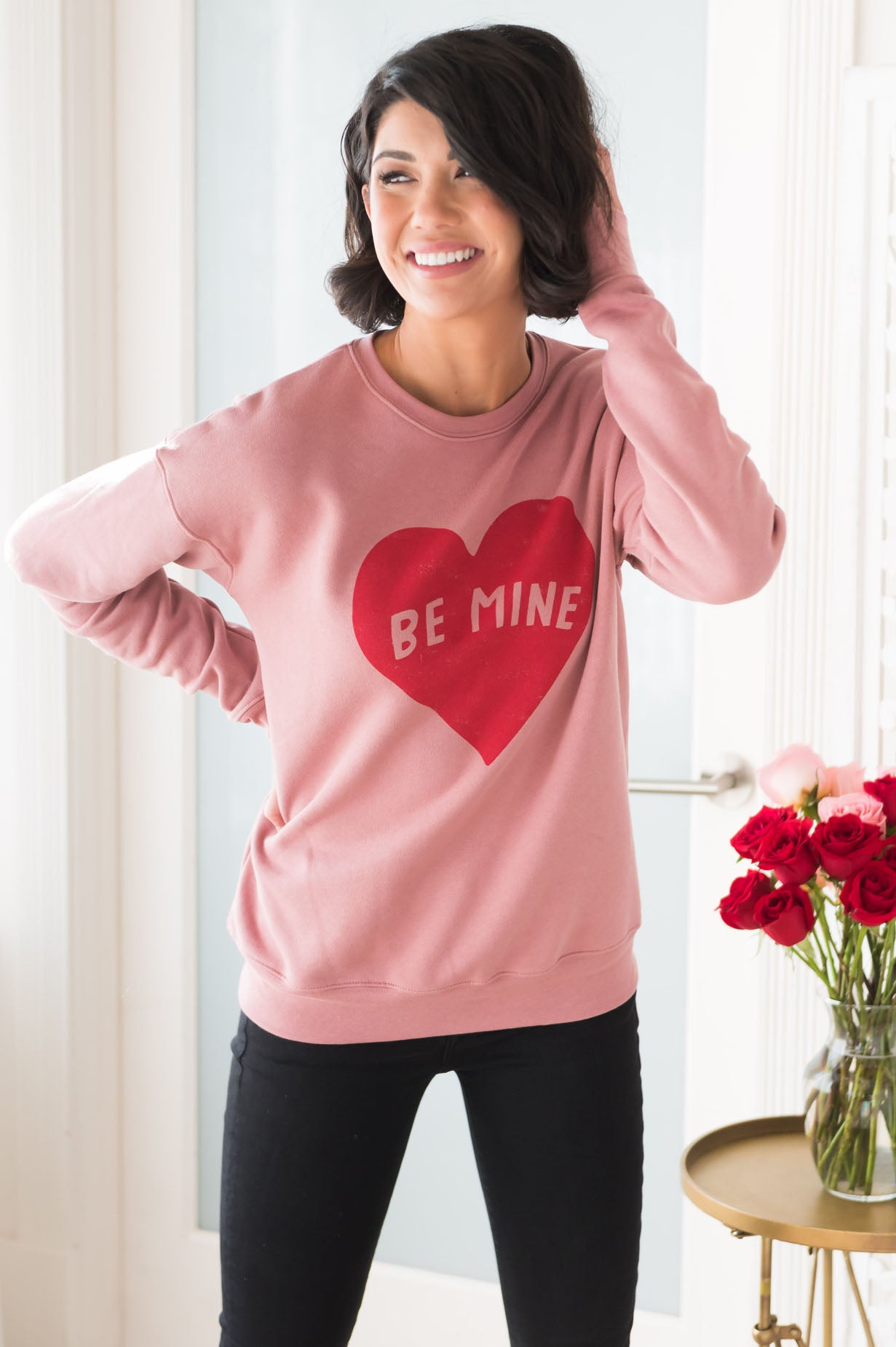 Candy Heart Modest Sweatshirt