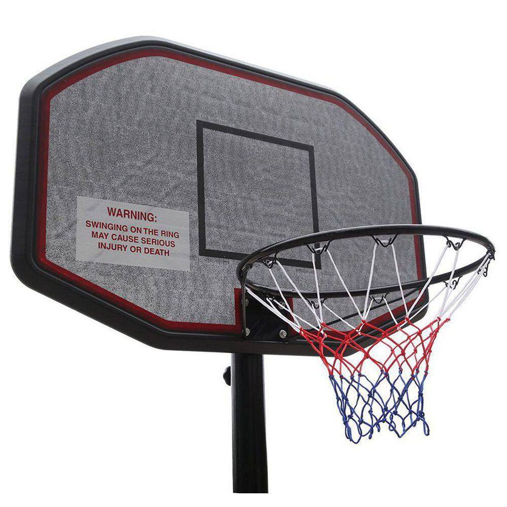 TIRAMISUBEST Indoor and Outdoor Portable Basketball HoopGoal with 6.5 ft. x 10 ft. Height Adjustable and Wheels W1408XY60507