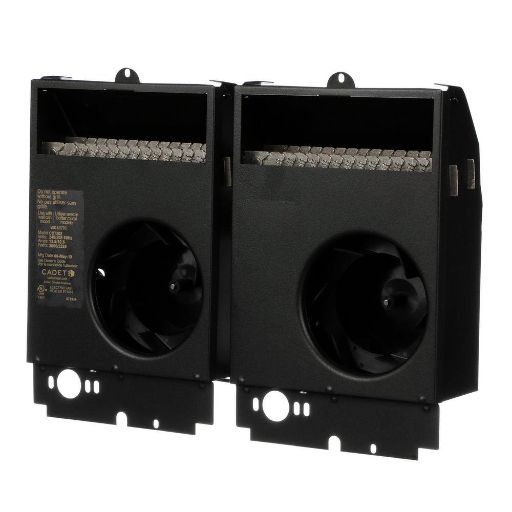 Cadet 208-volt 3000-watt Com-Pak Twin In-wall Fan-forced Replacement Electric Heater Assembly CST308