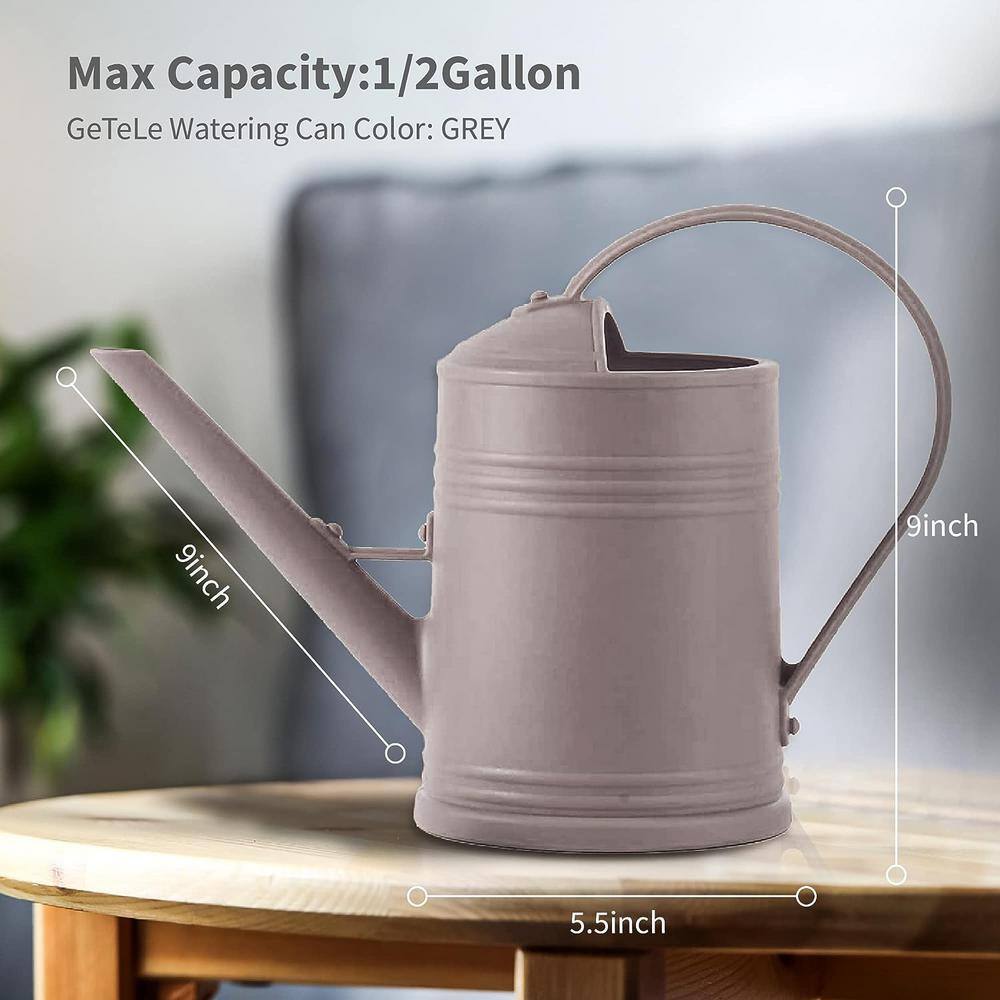 Flower Watering Can with Detachable Sprinkler Head Grey JO0722WC1