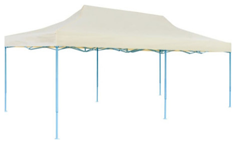 vidaXL Party Tent Foldable Pop up Gazebo Patio Pavilion Canopy for Beach Blue   Contemporary   Gazebos   by vidaXL LLC  Houzz