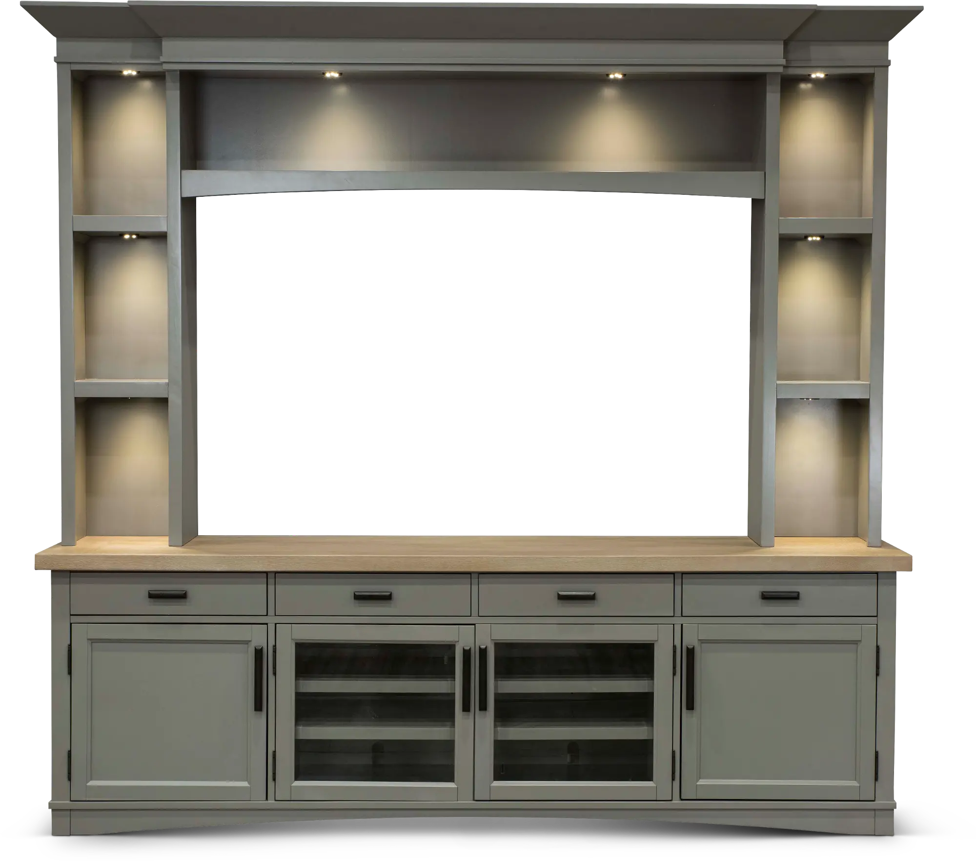 Amy Dove Gray 92 Entertainment Center