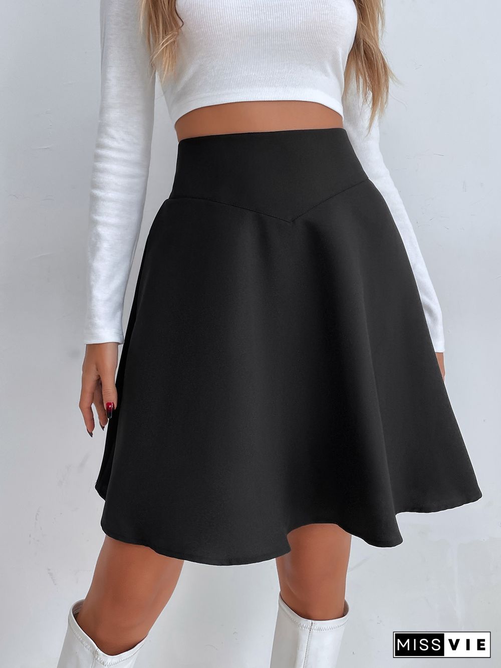 Chic Women Summer Skirts NEW Sexy Slim High Waist Casual All-match A-line Solid Puffy Temperament Pleated Mini Skirt Women