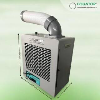 Equator 7000 BTU Outdoor Portable Air Conditioner OAC 2000 with Casters and Compressor Cooling in Silver OAC 2000