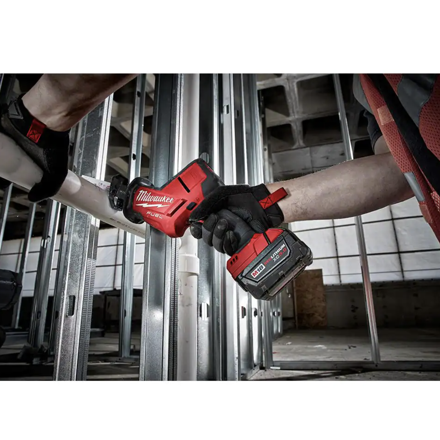 Milwaukee M18 FUEL 18V Lithium-Ion Brushless Cordless Hackzall Reciprocating Saw， Tool-Only (2719-20)