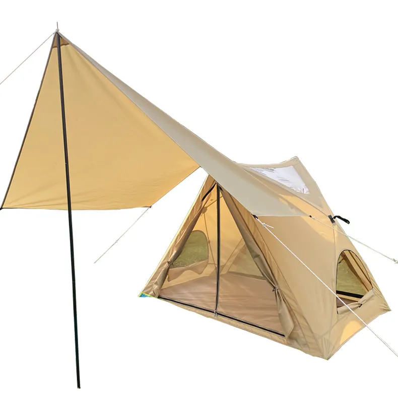 Outdoor Camping Tent with canopy  Automatic Tent Quick Open Pop up Tent with TPU Window