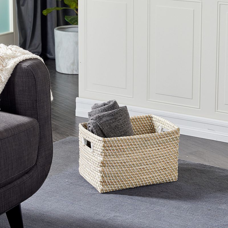 CosmoLiving by Cosmopolitan Woven Storage Basket