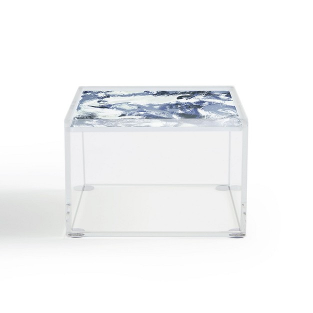 Jacqueline Maldonado Marble Mist Blue Acrylic Box Deny Designs