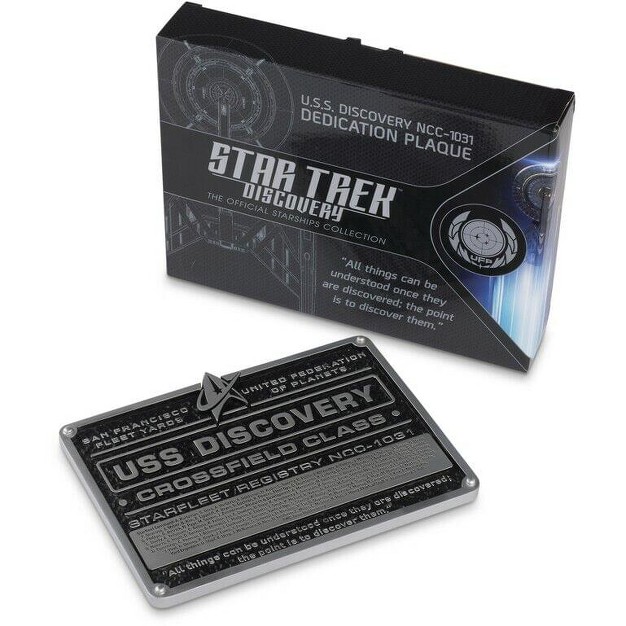 Eaglemoss Limited Star Trek Uss Discovery Ncc 1031 Dedication Plaque Replica