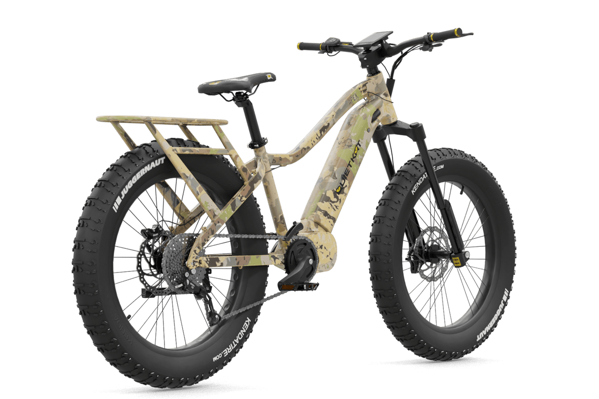 Quietkat APEX E-BIKE Mid Drive Motor Fat Tire Electric Hunting Bike