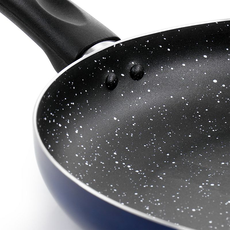 Oster Cocina Luneta 11.5 Inch Aluminum Nonstick Frying Pan in Blue