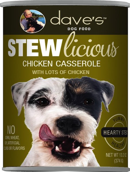 Dave's Pet Food Stewlicious Chicken Casserole Canned Dog Food