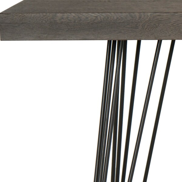 Safavieh Mid-Century Wolcott Dark Brown/ Black Lacquer Console - 55