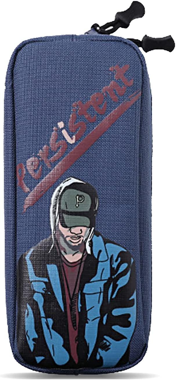 Fashion Boy Pencil Pouch Big Capacity Pencil Case， Pattern Printed On Canvas Storage Pouch Marker Pen Bag， Portable Travel Storage Box Desk Office Org