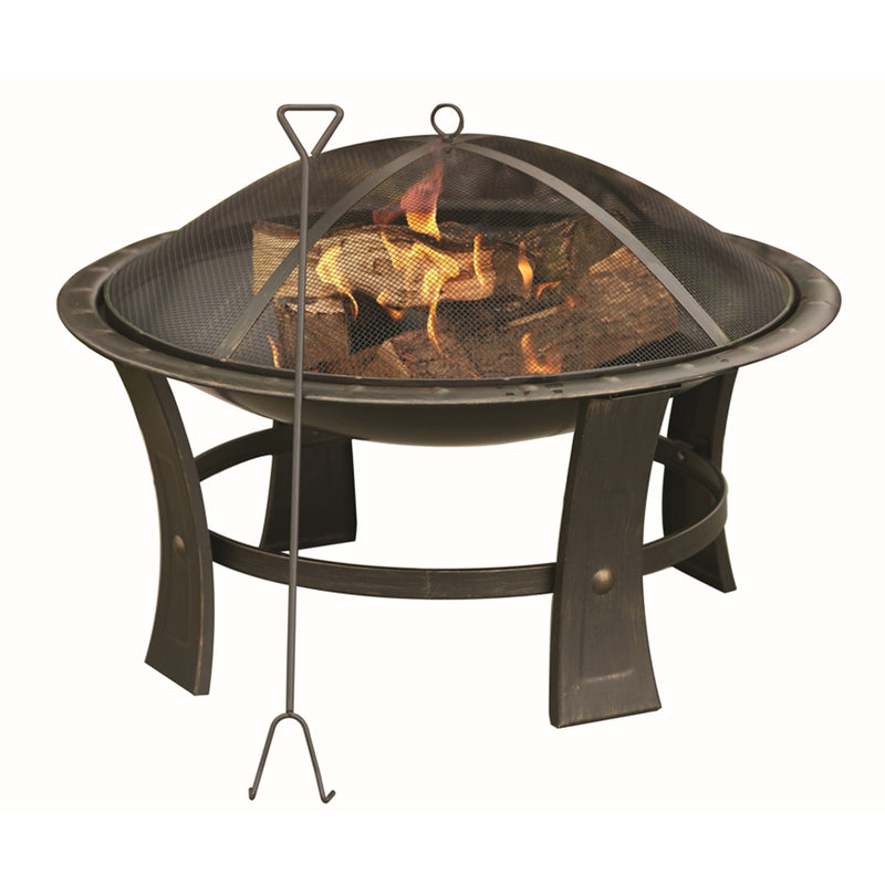 FIRE PIT WOOD RND 29