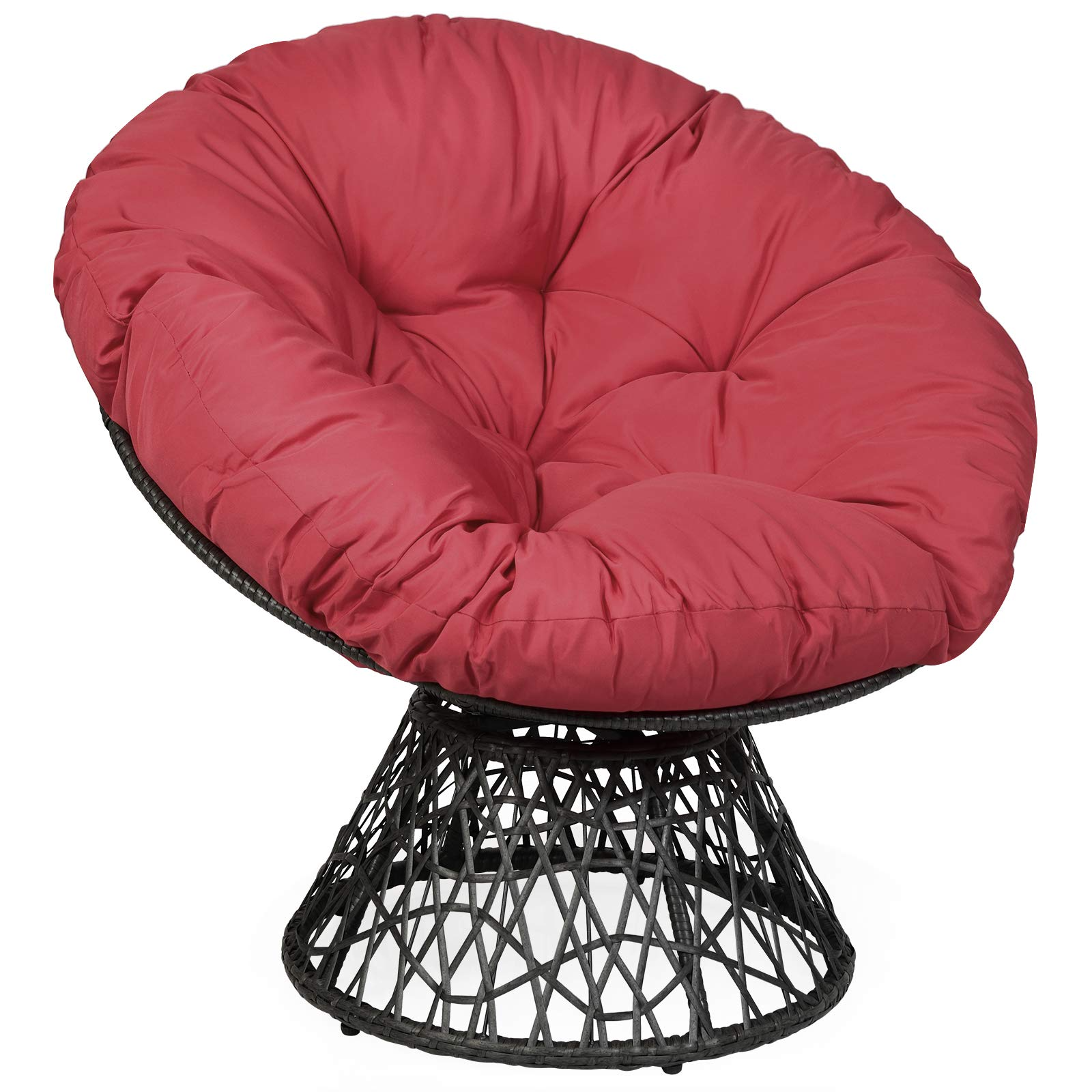 Giantex Rattan Round Papasan Chair