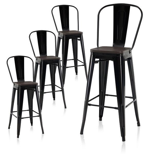 BELLEZE 24 / 30 Seat Height Metal Barstools， 46 Selections Available