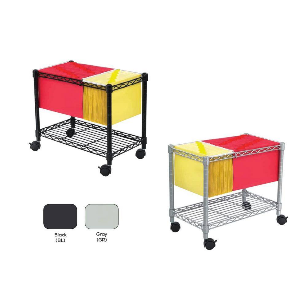 Safco 14 in. W Gary Wire Mail Cart 5201GR