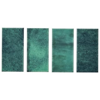 Daltile LuxeCraft Arteko 3 in. x 6 in. Glazed Ceramic Handmade Green Subway Tile (12.5 sq. ft.case) AK0336MODHD1P2