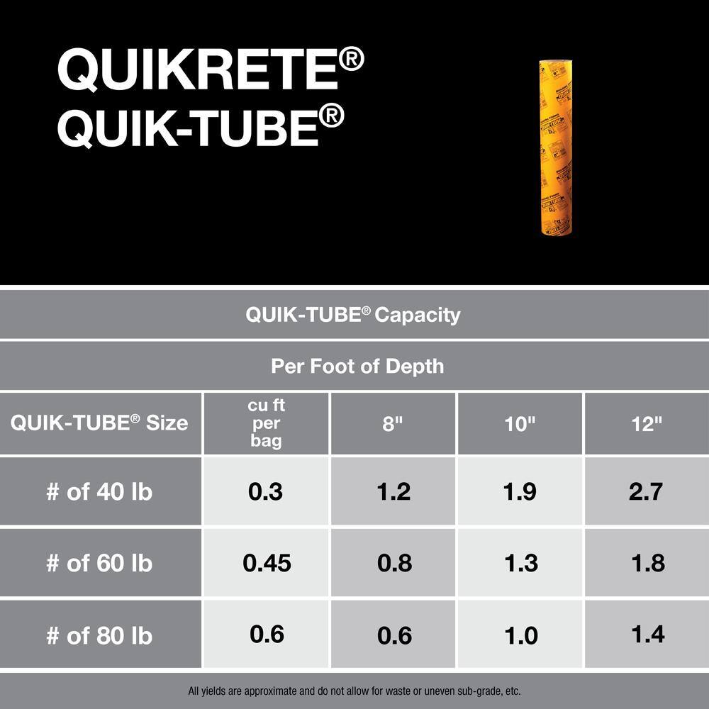 Quikrete QUIK-TUBE 12 in. x 48 in. Building Form Tube 692203