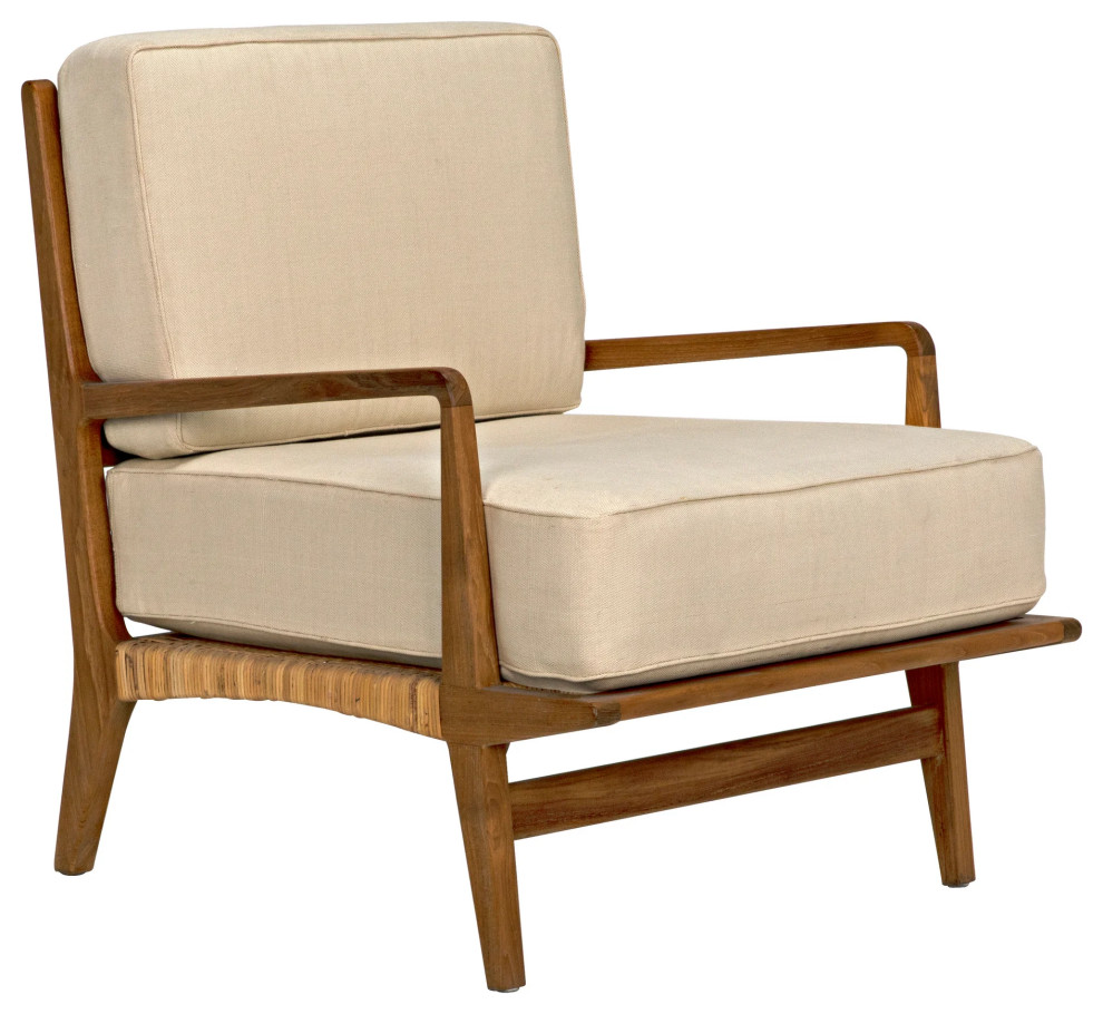 ister Chair  Teak and Rattan   Modern   Armchairs And Accent Chairs   by Sideboards and Things  Houzz