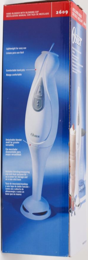 Oster Hand Blender With Blending Cup and Dual-Purpose Lid， Model 2609， BRAND NEW