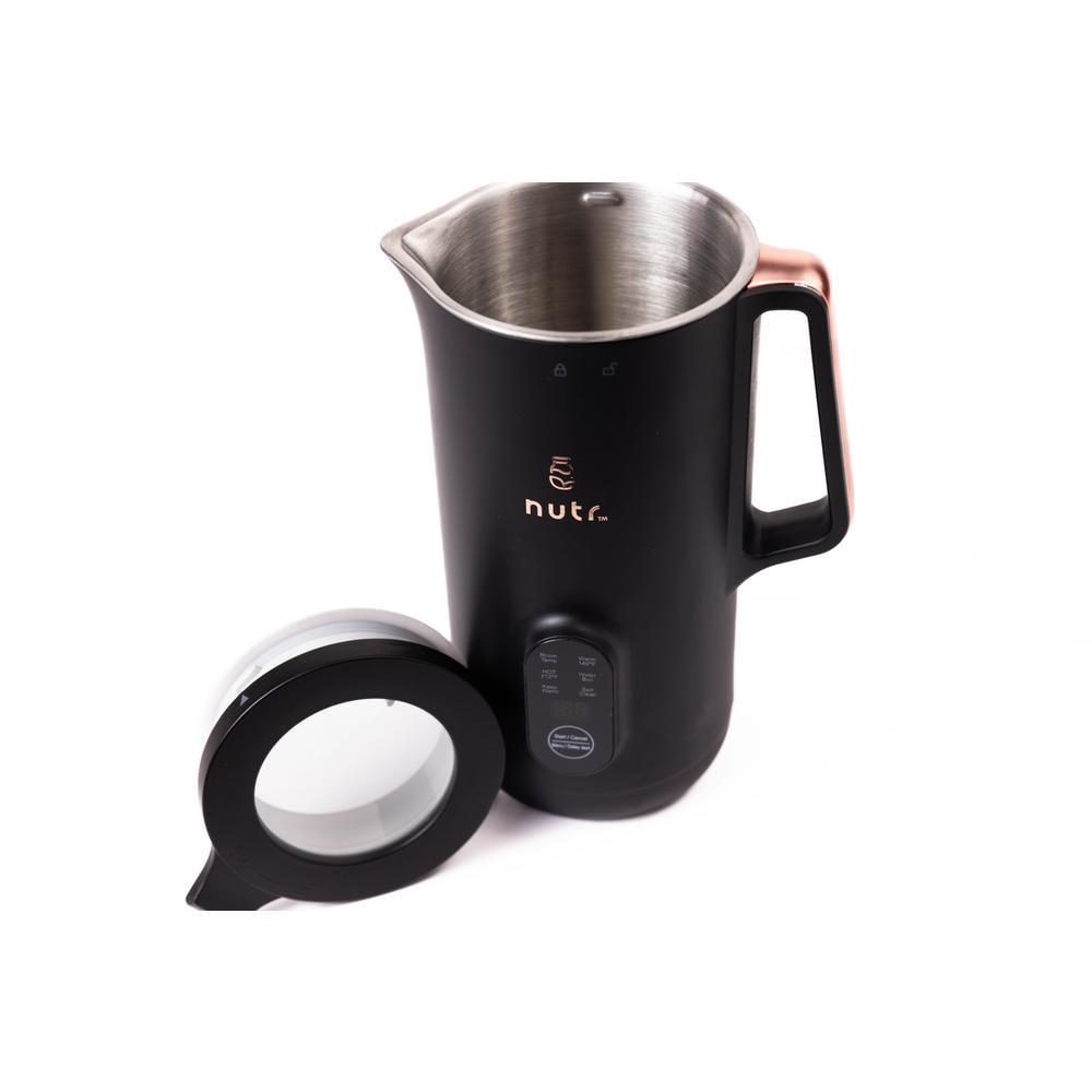 nutr 12 oz Single Speed Black Countertop Nut Milk Maker