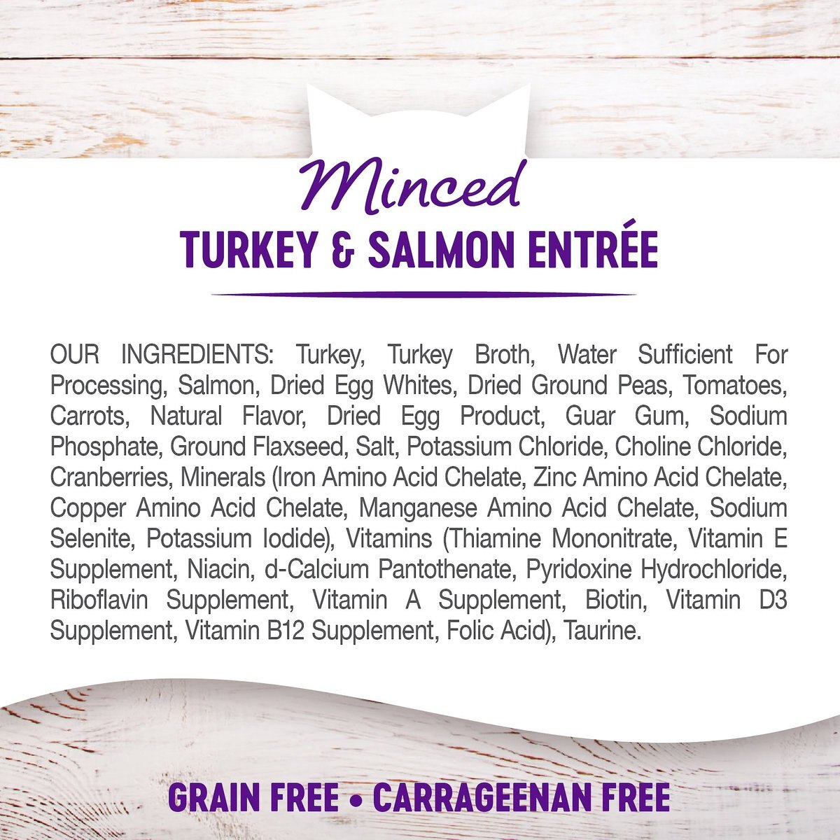 Wellness Minced Turkey and Salmon Entree Grain-Free Canned Cat Food