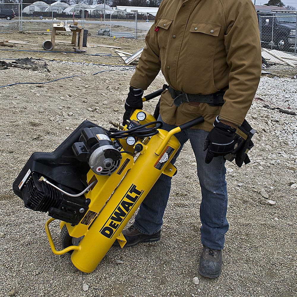 DEWALT 8-Gallon Portable 155-PSI Electric Twin Tank Wheelbarrow Air Compressor DXCMTA1980854 from DEWALT