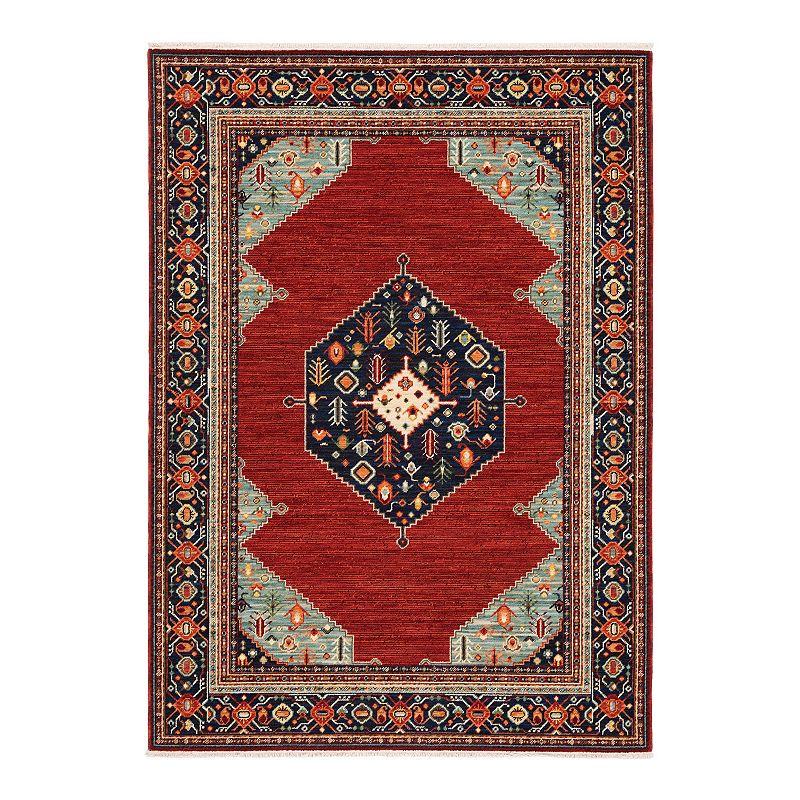 StyleHaven Linwood Southwest Medallion Fringed Area Rug